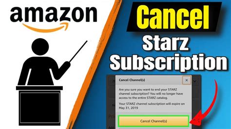 how to cancel amazon starz subscription